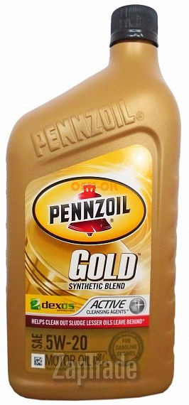 Купить моторное масло Pennzoil Gold Synthetic Blend Motor Oil Полусинтетическое | Артикул 071611914048