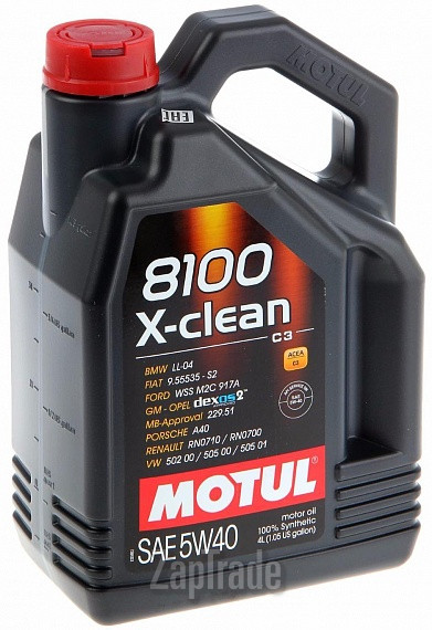 Купить моторное масло Motul 8100 X-Clean Синтетическое | Артикул 104720