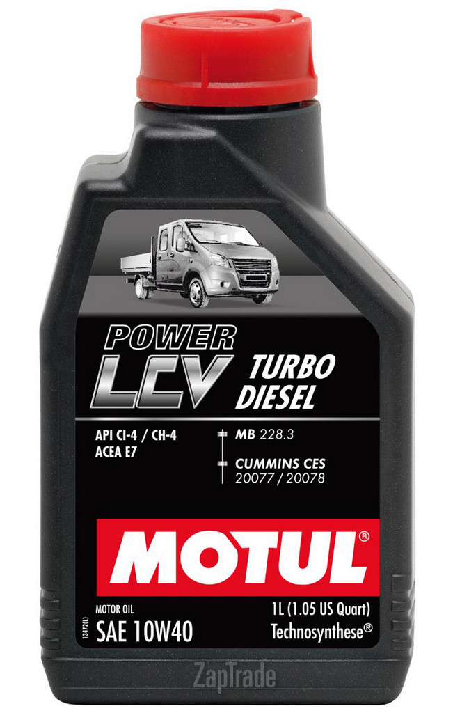 Купить моторное масло Motul POWER LCV TURBO DIESEL 10W-40 | Артикул 106135