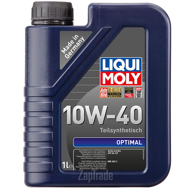 Купить моторное масло Liqui moly Optimal Полусинтетическое | Артикул 3929
