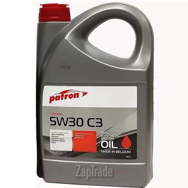 Купить моторное масло Patron ORIGINAL C3 5W-30 Синтетическое | Артикул 5W30 C3 4L ORIGINAL