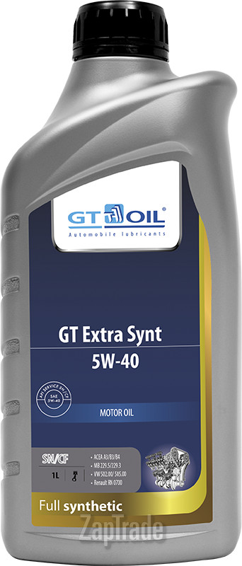 Купить моторное масло Gt oil GT Extra Synt Синтетическое | Артикул 8809059407400