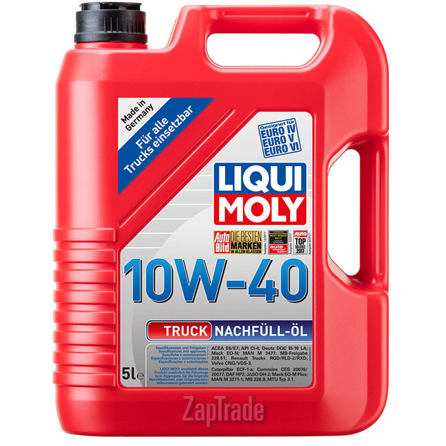 Купить моторное масло Liqui moly Truck Nachfull-Oil Синтетическое | Артикул 4606