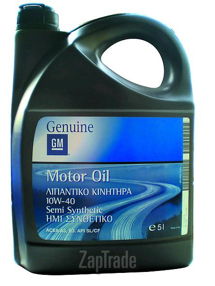 Купить моторное масло General motors Semi Synthetic Полусинтетическое | Артикул 93165216
