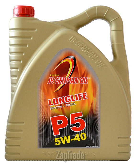 Купить моторное масло Jb german oil Longlife P5 5W-40 Синтетическое | Артикул 4027311001263