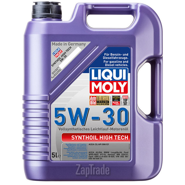 Купить моторное масло Liqui moly Synthoil High Tech Синтетическое | Артикул 9077