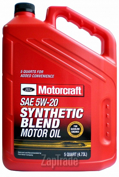 Купить моторное масло Ford Motorcraft Premium Synthetic Blend 5W-20 Полусинтетическое | Артикул XO-5W20-5Q3SP