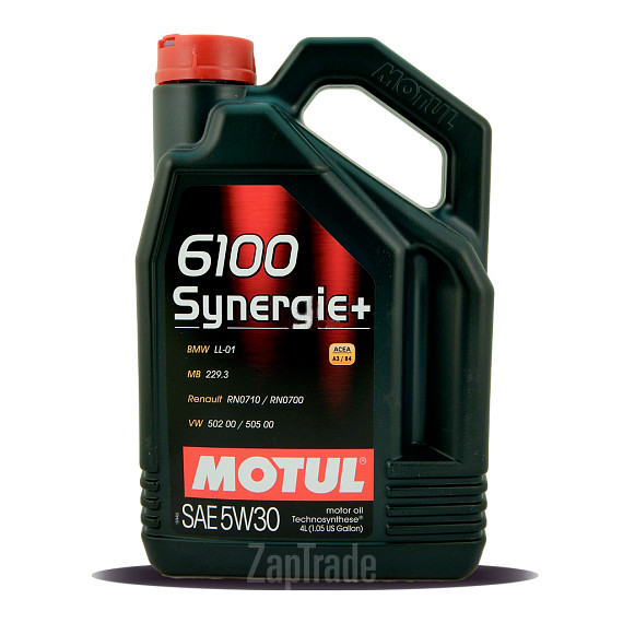 Купить моторное масло Motul 6100 Synergie+ 5w30 Полусинтетическое | Артикул 106572