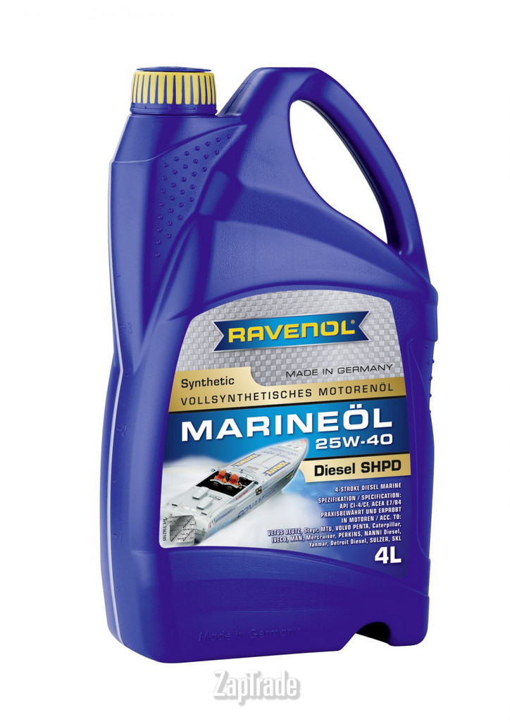 Купить моторное масло Ravenol Marineoil SHPD Синтетическое | Артикул 4014835704350