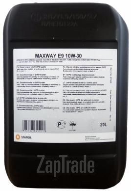 Купить моторное масло Statoil Maxway E9 Полусинтетическое | Артикул 1001018