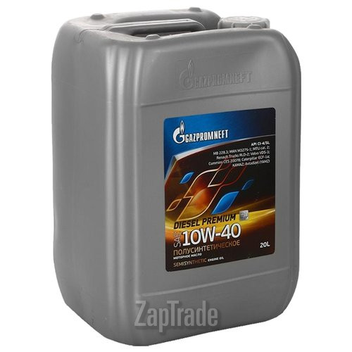 Купить моторное масло Gazpromneft Diesel Premium 10W-40 Полусинтетическое | Артикул 4650063110053