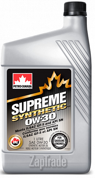 Купить моторное масло Petro-canada Supreme Synthetic Синтетическое | Артикул MOSYN03C12