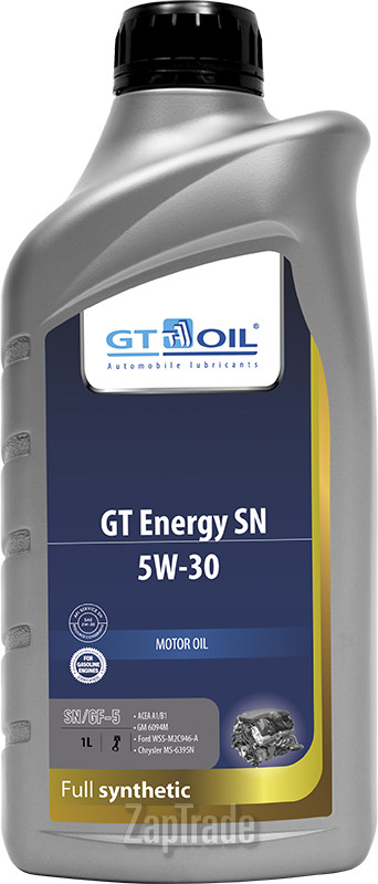 Купить моторное масло Gt oil GT Energy SN Синтетическое | Артикул 8809059407240
