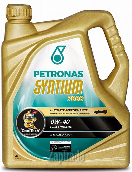 Купить моторное масло Petronas Syntium 7000 SAE 0W-40 Синтетическое | Артикул 18384019