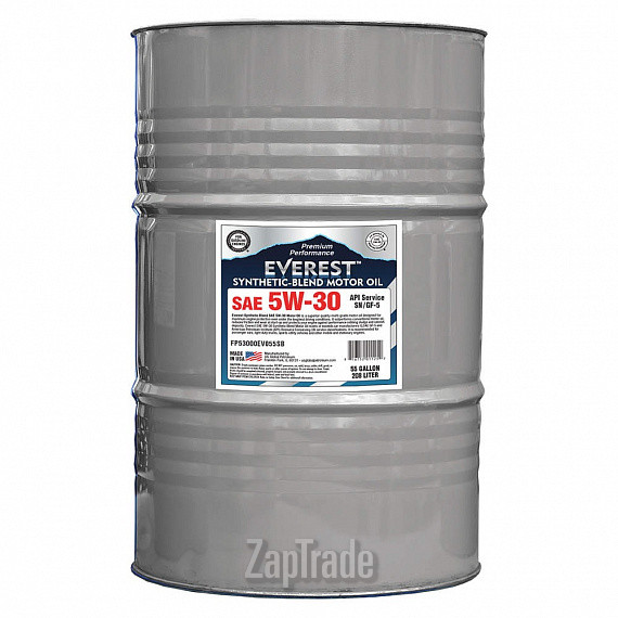 Купить моторное масло Everest Synthetic Blend Полусинтетическое | Артикул FP53000EV055SB