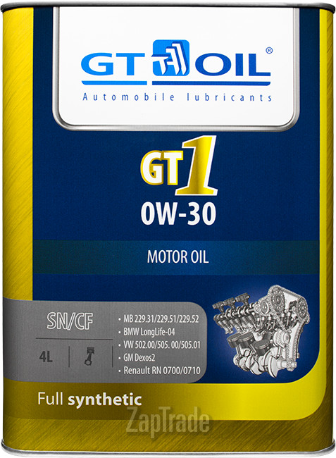 Купить моторное масло Gt oil GT1 Синтетическое | Артикул 8809059408568
