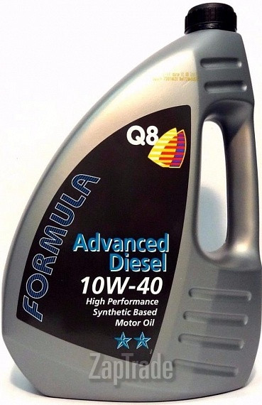 Купить моторное масло Q8 Formula Advanced Diesel 10W-40 Полусинтетическое | Артикул 111118001654