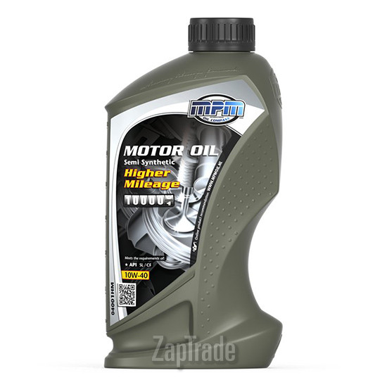 Купить моторное масло Mpm oil Semi Synthetic Higher Mileage Полусинтетическое | Артикул 04001HM