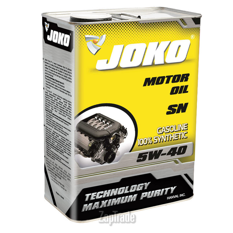 Купить моторное масло Joko GASOLINE 100% Synthetic Синтетическое | Артикул JSN504