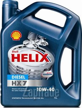 Купить моторное масло Shell Helix Diesel HX7 Полусинтетическое | Артикул HELIXDIESELHX710W404L