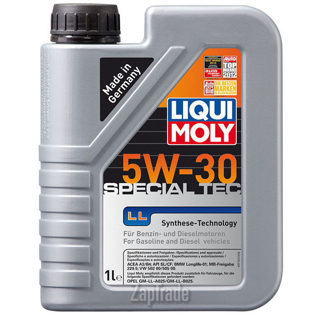 Купить моторное масло Liqui moly Special Tec LL Синтетическое | Артикул 8054