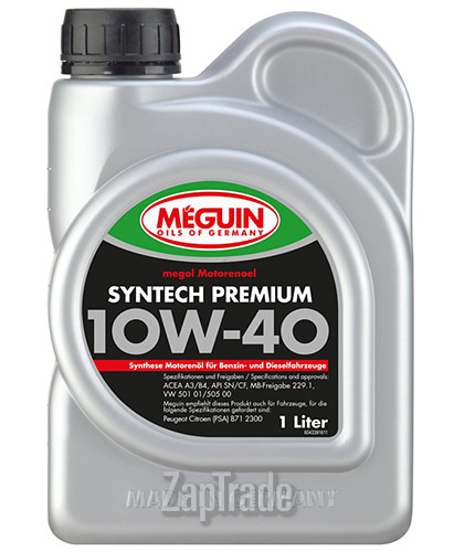 Купить моторное масло Meguin Megol Motorenoel Syntech Premium Полусинтетическое | Артикул 4339