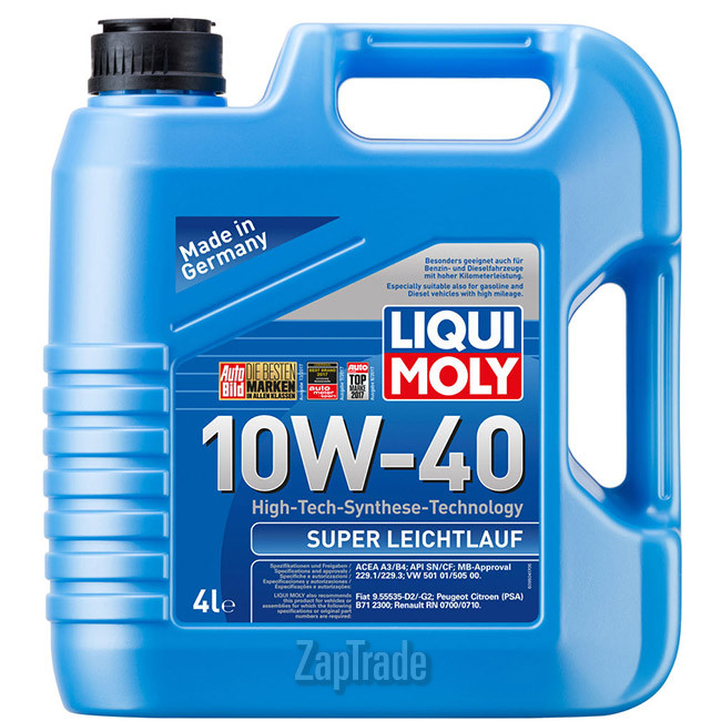 Купить моторное масло Liqui moly Super Leichtlauf Полусинтетическое | Артикул 1916
