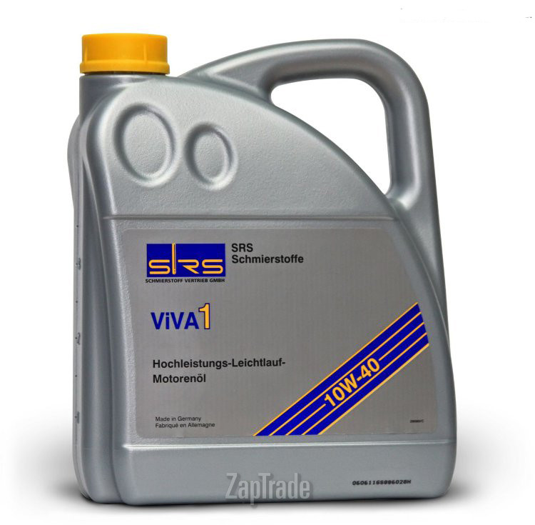 Купить моторное масло Srs VIVA 1 10W-40 Полусинтетическое | Артикул 4033885000182