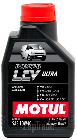 Купить моторное масло Motul Power LCV Ultra Полусинтетическое | Артикул 106350