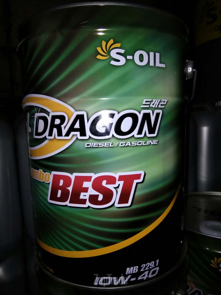 Купить моторное масло S-oil DRAGON COMBO BEST Полусинтетическое | Артикул DTCB10W40_20