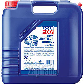 Купить моторное масло Liqui moly НС-синтетическое моторное масло LKW-Leichtlauf-Motoroil Basic 10W-40 Синтетическое | Артикул 4743