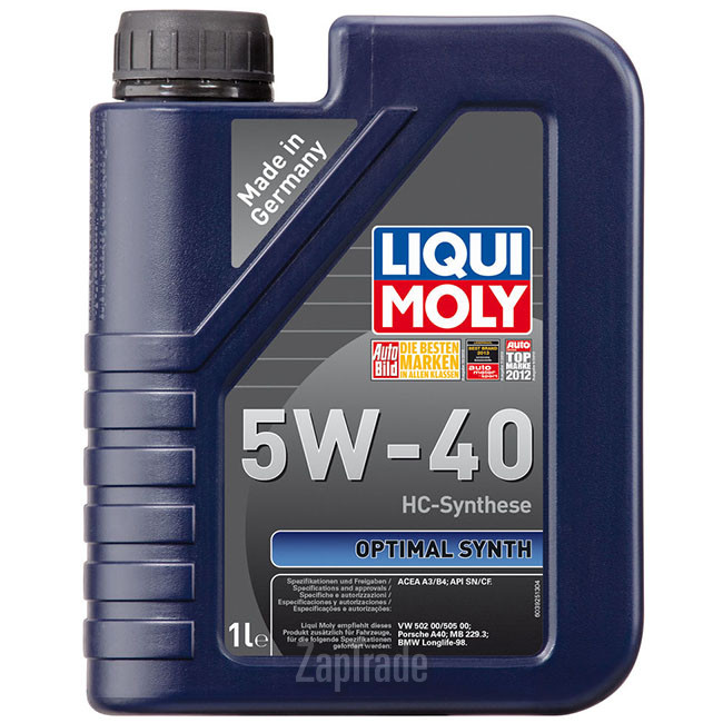 Купить моторное масло Liqui moly Optimal Synth Синтетическое | Артикул 3925