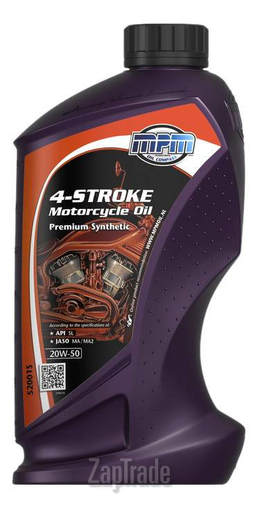 Купить моторное масло Mpm oil 4-Stroke Motorcycle Oil Premium Synthetic Синтетическое | Артикул 52001S