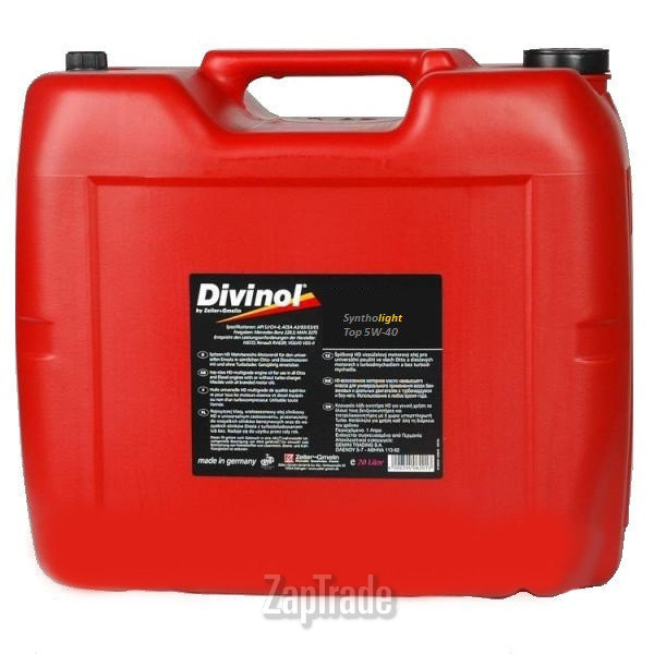 Купить моторное масло Divinol Syntholight Top 5W40 Синтетическое | Артикул 49430-K030