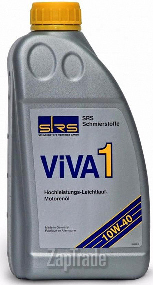 Купить моторное масло Srs Viva 1 SAE 10W-40 Полусинтетическое | Артикул 7221