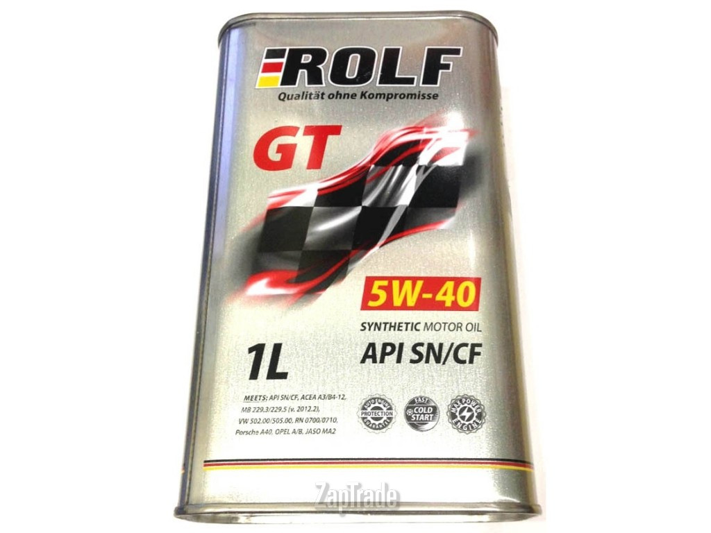 Купить моторное масло Rolf GT 5W-40 Синтетическое | Артикул 4260429110018