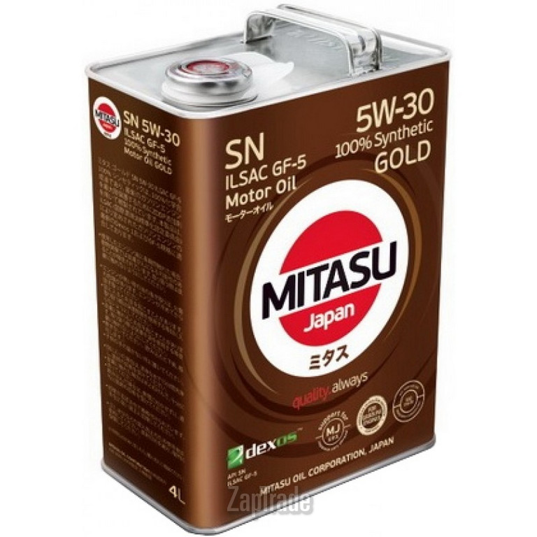 Купить моторное масло Mitasu GOLD 5W-30 Синтетическое | Артикул MJ1014